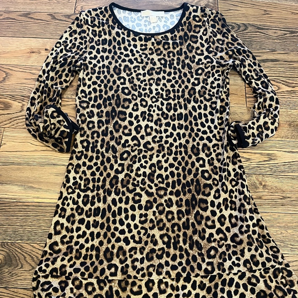 Michael Kors womens small leopard print dress